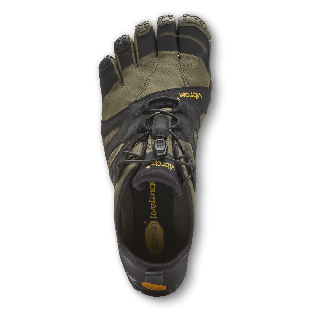 Vibram FiveFingers Dames V-Trail 2.0 - Hardloopschoenen Olijfgroen/Zwart - 937461MHS